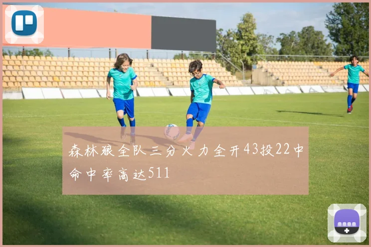 森林狼全队三分火力全开43投22中命中率高达511